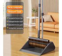 TEMU Set De Escoba Y Recogedor Joybos - Mango Largo Resistente Con Cabezal Grande Para Limpieza Eficiente En Hogar, Oficina Y Exteriores