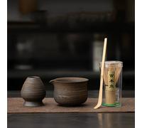 TEMU SET DE MATCHA - de Bambú con 80 Puntas Divididas a & para el Tea Esmaltado en Con /Soporte - Herramientras Para Mezclar Matcha, Latte y Meditación Zen, Regalo Ideal Navideño o del Agradecimiento