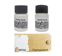 TEMU Set de pintura acrílica metálica con grietas, acrílicos translúcidos con grietas, para manchas de pintura a , con grietas, pasta de modelado con grietas, para artistas (20 ml/color)