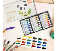 TEMU set de pintura acrílica premium 24 colores vibrantes en miniaturas (0.17 Oz una), lo que lo convierte en una opción para como para artistas. Con sus , tipo gel, aplicación y de secado rápido.