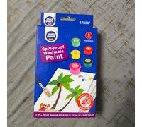 TEMU Set de pintura de de uso artístico profesional, graffiti, semi-sólido, fórmula a base de agua anti-derrame, pintura lavable