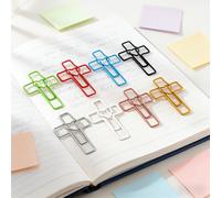 TEMU Set Multicolor de 32 piezas | clips de papel de hierro resistente con forma de y cruz para oficina, , , contabilidad manual, organización de marcadores