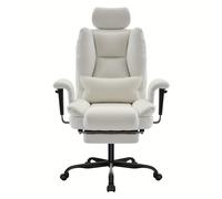 TEMU Silla de Oficina Ergonómica 200kg, Sillón para Computadora con Respaldo Lumbar y , Mesa y Sillas Altas Confortables Elevación del Reposacabezas Incluida