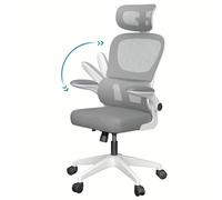 TEMU Silla de Oficina, Silla de Escritorio Ergonómica, Silla , Soporte Lumbar Ajustable, para la Espalda, Reposacabezas y Reposabrazos, Ajuste y Función de , Carga 200Kg