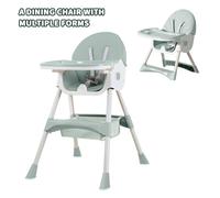 TEMU Silla y Asiento Elevador Cochildor para Bebé - Silla de Comedor Plegable Ajustable, Bandeja y Mesa, y Fácil de Limpiar