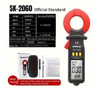 TEMU SNAKOL SK2060 Pinza Amperimétrica Digital Corriente AC 0.05mA-60A con Detector de Corriente de , Amperímetro de Mandíbula Sin , Automático/Manual, Estuche para Electricistas, para Hogar y Pruebas