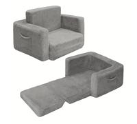 TEMU Sofá para niños, asiento tumbona plegable convertible , sofá y de piel de de , regalo para sala de juegos de niños y niñas
