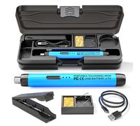 TEMU Soldador de Uso USB o Batería, Ajuste de de 3 Velocidades, Soporte para Soldador, de Almacenamiento