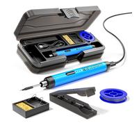 TEMU Soldador USB/Inalámbrico, Control de de 3 Velocidades, con Alambre de Soldadura, Soporte y de Almacenamiento
