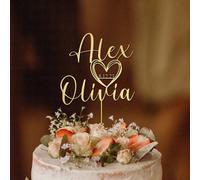TEMU Sombrero acrílico personalizado para pastel de boda con texto personalizado para del Memorial, sombrero acrílico para pastel para decoración de de boda