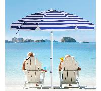 TEMU Sombrilla de playa de 140 cm con de inclinación, portátil, protección UV 50+, para exteriores con bolsa de transporte, ideal para jardín, playa y exteriores, 1 , color aleatorio.