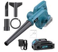TEMU Soplador de hojas portátil sin varillas, equipado con batería y cargador, batería, aspiradora de , mantiene y hojas caídas de forma rápida y sencilla. Un regalo festivo para hombres y esposos.