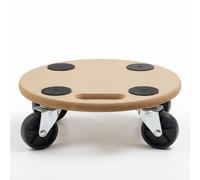 TEMU Soporte con Ruedas para Macetas y Plantas, Plataforma Movil de Madera para Tiestos Pesados Interior y Exterior, Base con Ruedas Giratorias para Jardineras Balcon Salon