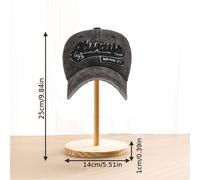 TEMU Soporte de exhibición de sombreros de madera, soporte de gorras de mesa, organizador de accesorios no eléctrico para uso minorista y doméstico, Otros (organizadores de accesorios)