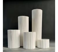TEMU Soporte de exhibición plegable de 5 piezas para decoración de Navidad y Halloween - Soporte de exhibición de , , para , y tiendas de belleza con columnas y cilindros