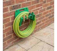 TEMU Soporte de manguera de pared | Para colgar mangueras de jardín | para almacenamiento en patio | Almacenamiento de manguera | 1 o 2 por paquete | Soporte de manguera | Verde | 23×15CM