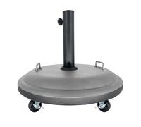 TEMU Soporte de sombrilla con ruedas, y duradero para uso en exteriores. Base de sombrilla con adaptador práctico para parasoles. (Color cemento, 25 kg)