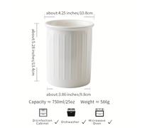 TEMU soporte minimalista para palillos blancos en relieve 2025, tarro grande de cerámica para guardar utensilios de cocina como cuchillos, tenedores y cucharas, para exportación transfronteriza
