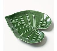 TEMU Soporte para Cucharas de Cerámica para Estufa - Estante para Cucharas en la Encimera de Cocina - Diseño Lindo de Hoja, Soporte Multifuncional para Utensilios Adecuado para Cocinar y Espátulas