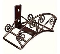 TEMU Soporte resistente para manguera de jardín de metal , en la pared para almacenamiento decorativo y duradero de mangueras de jardín, diseñado para organizar carretes de mangueras de exterior.
