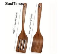 TEMU Soultimes Premium de Madera - Diseño Elegante de Madera Natural, Utensilio de Cocina y Versátil para Hornear, Dar y Mezclar - Regalo para Chef Caseros, un para Hornear | Madera Resistente