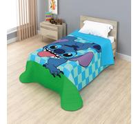 TEMU Stitch - Colcha Stitch 2 Verano Disney 170 x 250 Cm (Cama 90 - 105 Cm) Lilo Stitch Azul