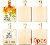 TEMU Tabla de Cortar de Madera para Mesa de Comedor DIY Mini con Mango, Tabla de Cortar de Madera para San Valentín, Tabla Decorativa de Cocina para Navidad de Estilo