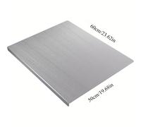 TEMU Tabla de cortar extragrande de acero inoxidable 304 de cara, adecuada para hornear y de cocina de resistencia, para cortar carne, pasteles, verduras y pan, de 23.6 x 19.7 pulgadas