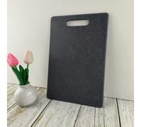 TEMU Tabla de cortar mini de plástico, 1 pieza, para cocina y bar, para lavavajillas, color granito, para alimentos, camping, preparación de frutas, verduras, fácil de agarrar