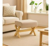 TEMU Taburete Compacto Acolchado, Reposapiés Versátil, Mesa Auxiliar y Asiento Extra para Sala, Pasillo, Cocina y Oficina, Diseño Moderno que Ahorra