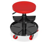 TEMU Taburete de móvil con estante y ruedas, taburete de garaje, taburete de trabajo, capacidad de carga de 150 kg para , cuidado de vehículos, de máquinas y bricolaje ( de //rectangular)