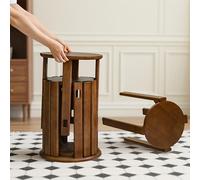 TEMU Taburetes Apilables Modernos para Comedor y Oficina - Taburete Pequeño Ahorrador de con Madera, Opciones Multicolor, Fácil Montaje - Muebles