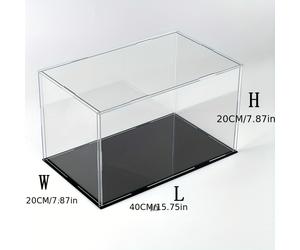 TEMU ¡Talla grande: tus figuras de juguete con esta de exhibición transparente y gabinete de almacenamiento de bloques de construcción!