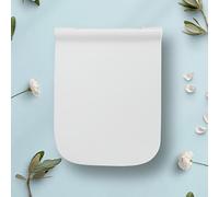TEMU Tapacubos Universal Cuadrado para Inodoro - Anillo de Asiento Elargido Duradero en Plástico con Fácil Instalación, Estilo Contemporáneo Compatible con TOTO y