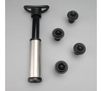 TEMU Tapón de botella con bomba de vacío de acero inoxidable y sello de conservación, bomba innovadora para múltiples botellas, stock transfronterizo disponible