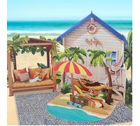 TEMU Tarjeta 3D pop-up de un en , relajándose en una tumbona llena de de helado. y cómoda para decorar mesas. Ideal para , graduaciones o felicitaciones-un regalo considerado para cualquier ocasión