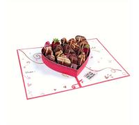 TEMU Tarjeta creativa pop-up en 3D para aniversarios, Día de la , San Valentín, citas románticas, o porque sí - para , novia, esposo