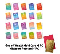TEMU Tarjeta de de los - Tarjeta del Dorado de *1 + Postcard Aleatoria *1 - de y Éxito en Negocios, para y Empresarios, Diseño Exquisito, Regalo Tradicional para , de y