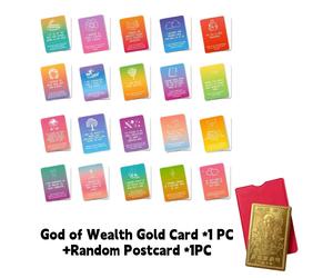 TEMU Tarjeta de de los - Tarjeta del Dorado de *1 + Postcard Aleatoria *1 - de y Éxito en Negocios, para y Empresarios, Diseño Exquisito, Regalo Tradicional para , de y