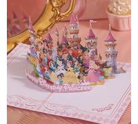 TEMU Tarjeta de felicitación con rosa de de Disney, Tarjeta de felicitación de de , para ella, Regalo de princesa, Adecuado para , Navidad, Graduación, , Acción de Gracias, Día de la , de San Valentín