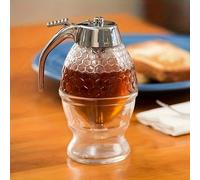 TEMU Tarro de Miel con Estante de Almacenamiento - Contenedor de Cocina de Plástico Duradero, Adecuado para Jarabes, Salsas y Condimentos - Ideal para Uso en y Restaurantes, Material Transparente