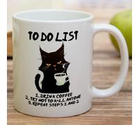 TEMU Taza de Café Cerámica con Gato y para de - Taza Motivacional para Café, Té y Bebidas Calientes | Regalo para Amantes de , Bebidas e Invierno
