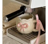 TEMU Taza de café de cerámica pintada a de creativa con un de en relieve y una cinta, exquisitamente empaquetada para regalar