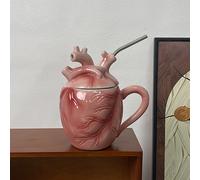 TEMU Taza de cerámica con forma de
