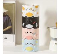 TEMU Taza de Cerámica de Gato Lindo, Taza de Dibujos Animados, Taza de Agua para , Taza Apilable, Taza para el Hogar, Regalo con