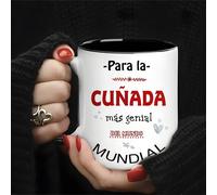 TEMU Taza de cerámica estilo español chic de 325 ml (11.1 oz) - Duradera y para microondas - Regalo para la cuñada - Ideal para camping al , picnics y viajes - Adecuada para amantes del café y el té