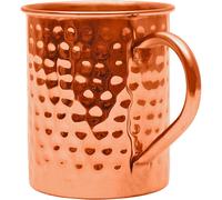 TEMU Tazas de cobre Mules, taza de cobre puro , interior para beneficios de salud ayurvédicos y Moscow Mule - martillado a - Mango remachado resistente y real - Gran capacidad