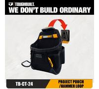 TEMU TB-CT-24 Bolsa de Proyecto/Bucle para con y construcción resistente reforzada con remaches de 6 capas para almacenamiento de herramientas