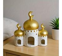 TEMU Techo Dorado, Paredes Blancas, Escultura Islámica, Ornamento Arquitectónico Estilo Árabe, Decoración del , Pieza de Interior, Regalo para Ramadán, Eid , Islámico, Regalo para , , , Pareja