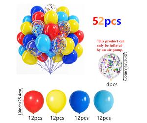 TEMU TEMÁTICO DE DE 52 PIEZAS, CON MULTICOLOR AZUL PARA DE CUMPLEAÑOS, CHUCHUCHERÍA, INFANTIL, , DECORACIONES TEMÁTICAS DE CARNAVAL